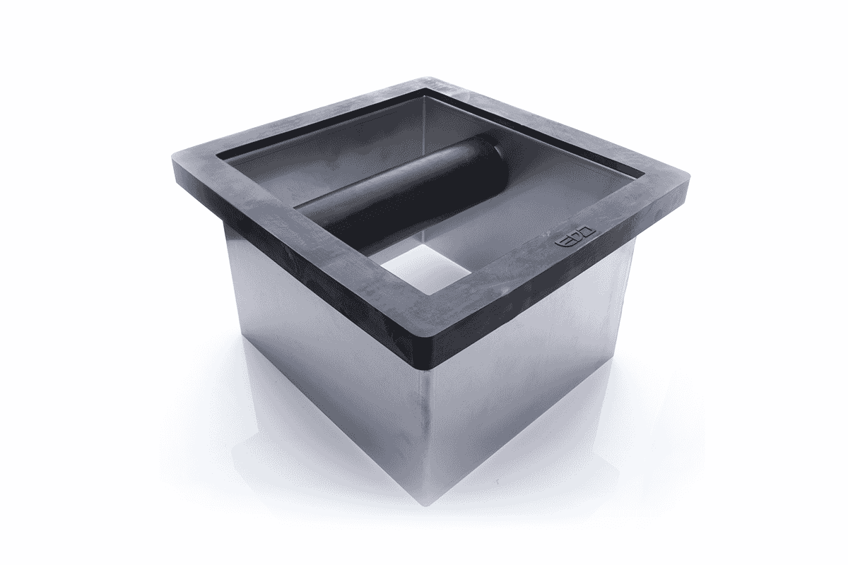 Stainless Steel Square Open Base Knock Chute