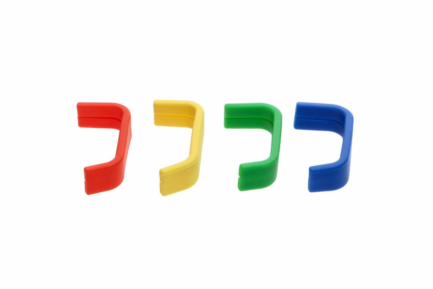 SET OF 4 COLOURED RUBBER GRIPS