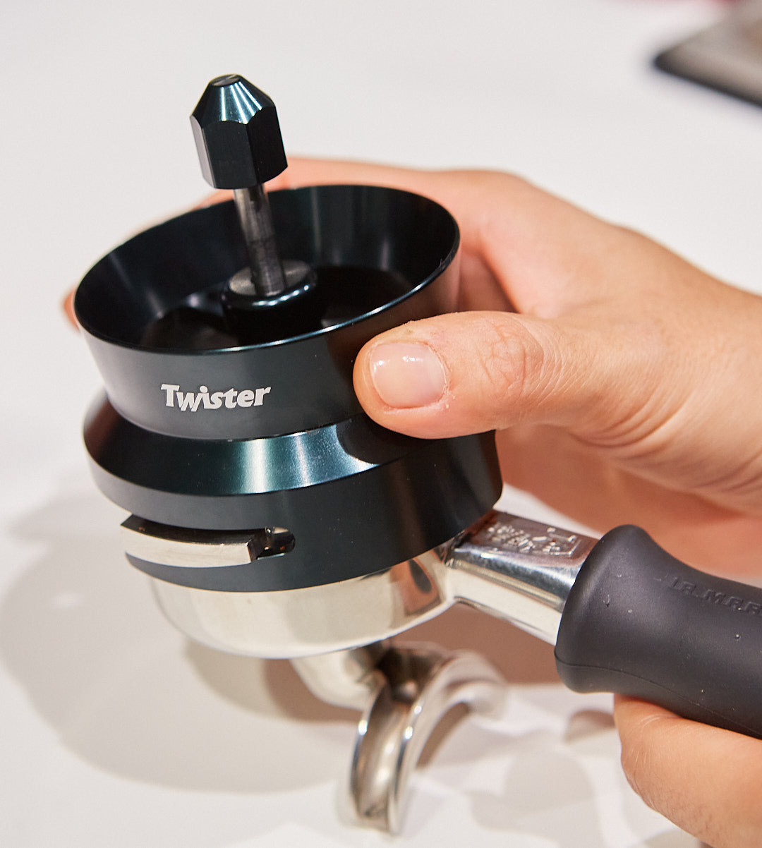 Pink Twister Coffee Distributor