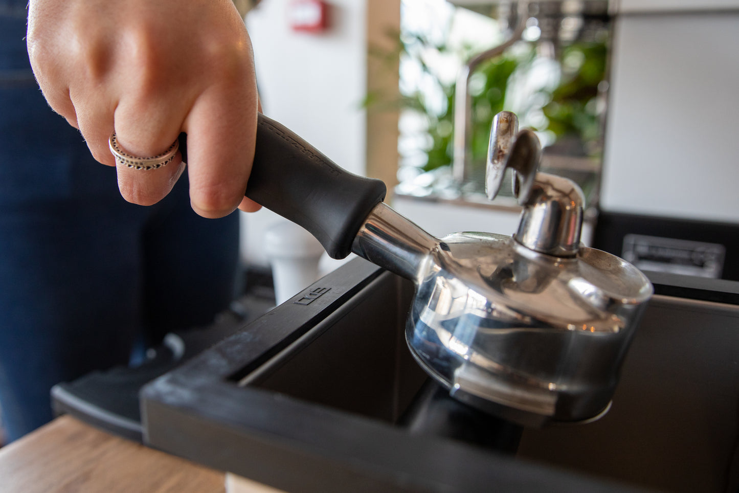 Stainless Steel Square Closed Base Knock Box