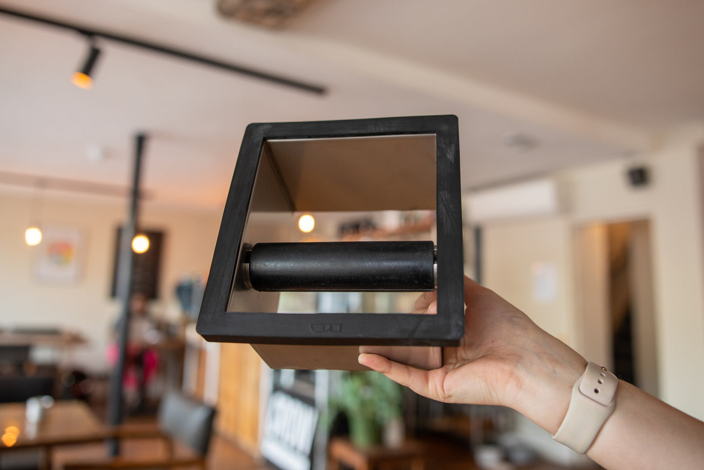 Stainless Steel Square Open Base Knock Chute